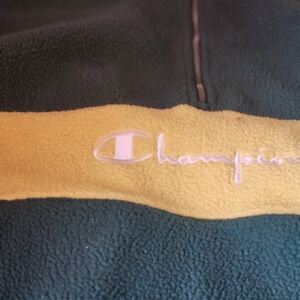 Champion Green and Yellow Sweatshirt